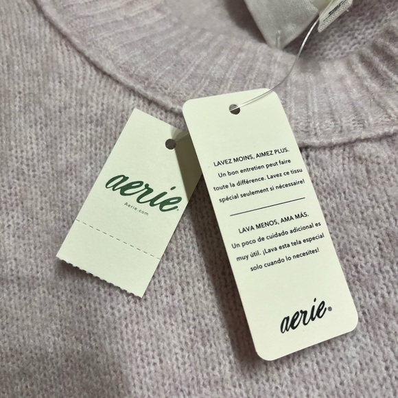 Aerie Soft Blush Crew Neck Sweater New With Tags! - Picture 7 of 12